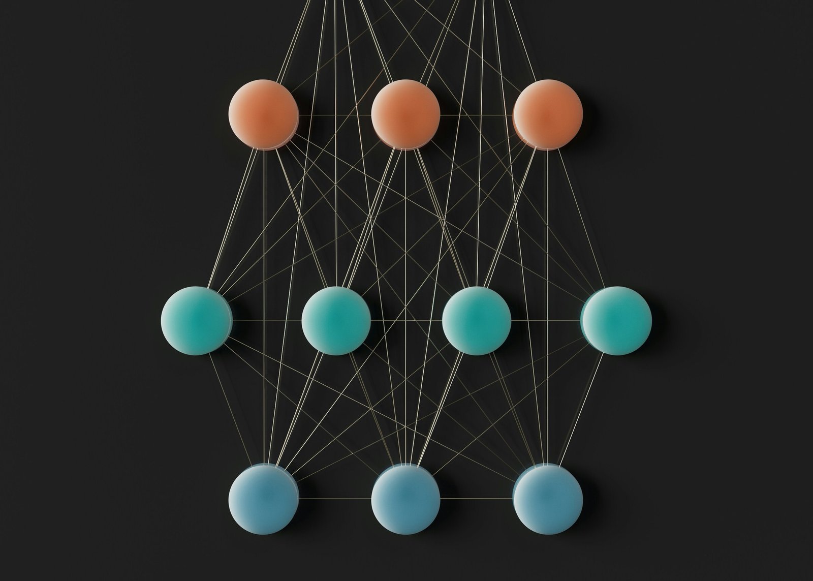 Abstract beeld, complexiteit van de menselijke geest